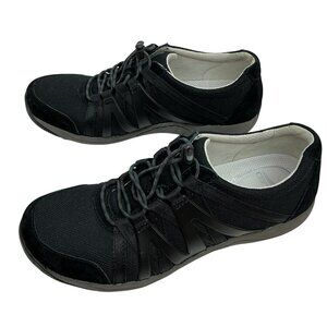 Dansko Henrietta Mesh Bungee Lace Athletic Sneakers Womens 7.5-8 Black